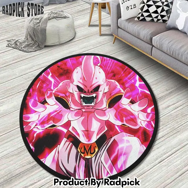 Majin buu skill round rug custom dragon ball anime circle carpet  rp5956771